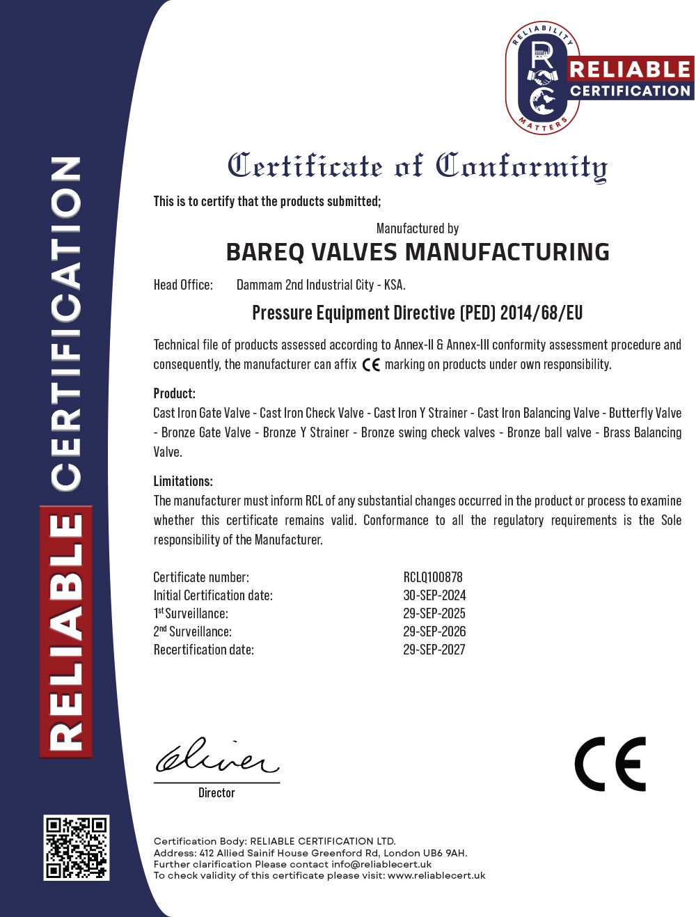 CE certificate