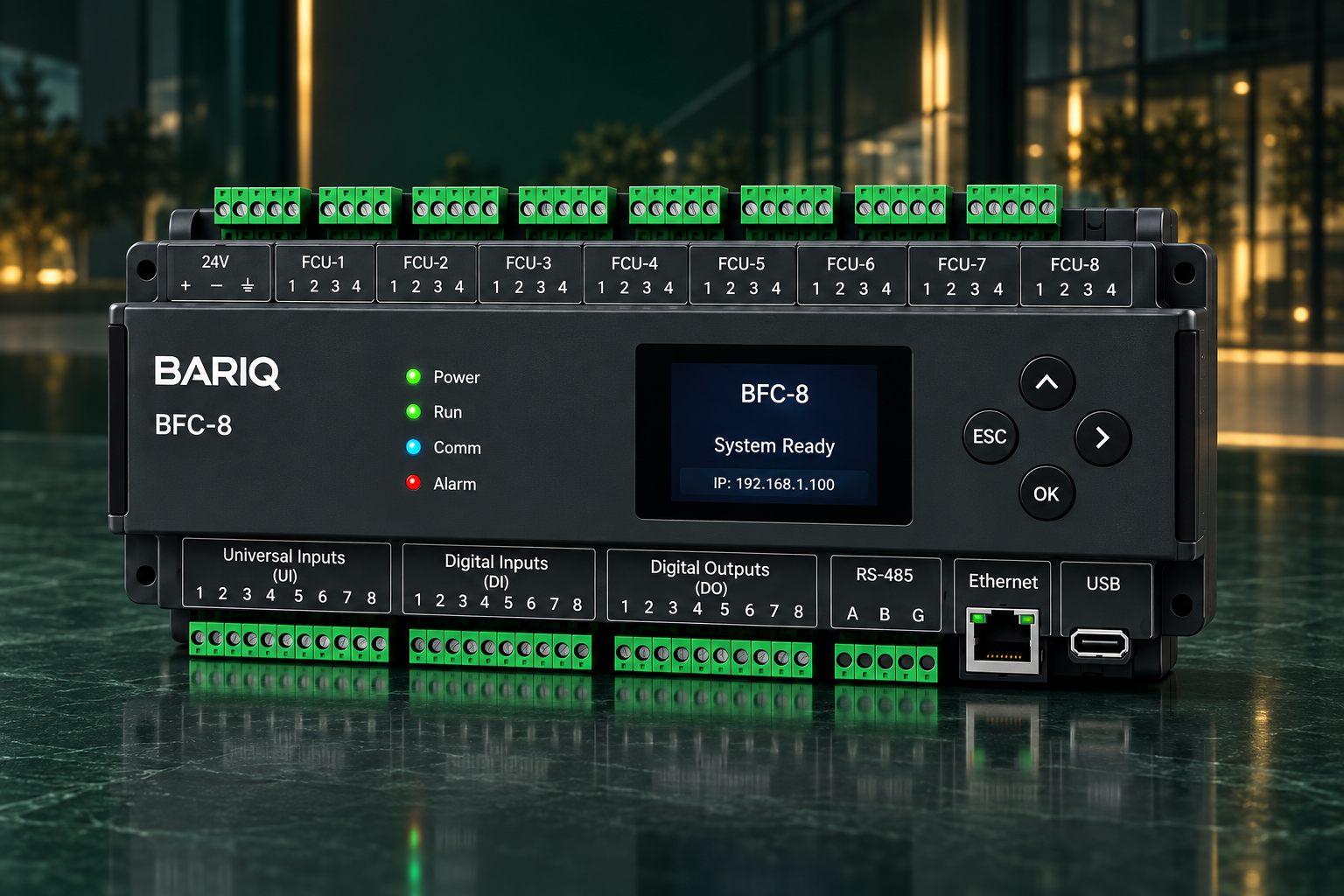 BARIQ BFC-8 controller design visual