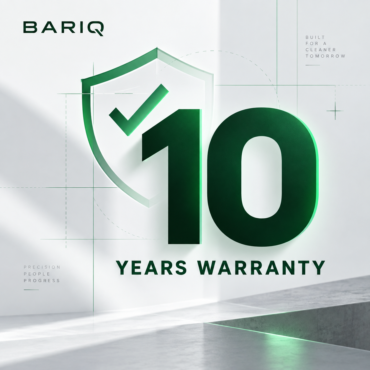 BARIQ 10 Years Warranty