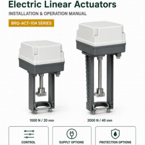 BARIQ BRQ-ACT-104 electric linear actuators — 1000 N and 2000 N versions